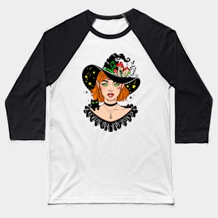 Fly agaric witch Baseball T-Shirt